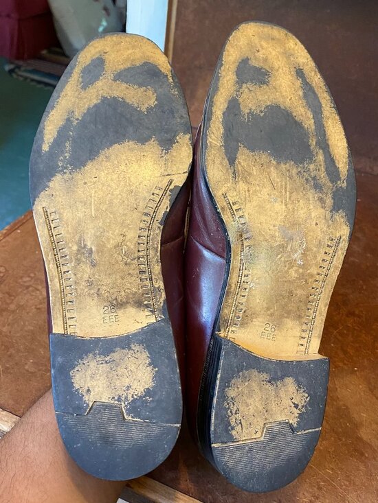 70s Mens Shoes Italian Leather Leonardo Moda di Italia 8 EEE Wide Width Vintage main image 5